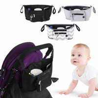 Baby Stroller Organizer Bag, Cup Bag Baby Stroller Organizer Baby Carriage Pram Buggy Cart Bottle Bags