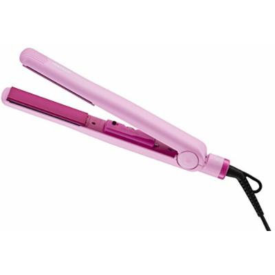 IZUTECH BTX450 Premium Tourmaline Ceramic Ionic Flat Iron Hair Straightener - Dual Voltage in 4 Stylish colors - FREE GIFT INCLUDED (Cotton Pink)