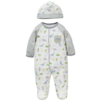 Little Me® 2-Piece Tiny Dinos Footie and Hat Set