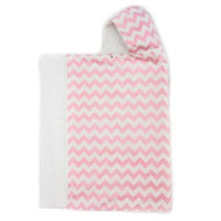 Bella Bundles™ Snap Hooded Towel in Pink Chevron