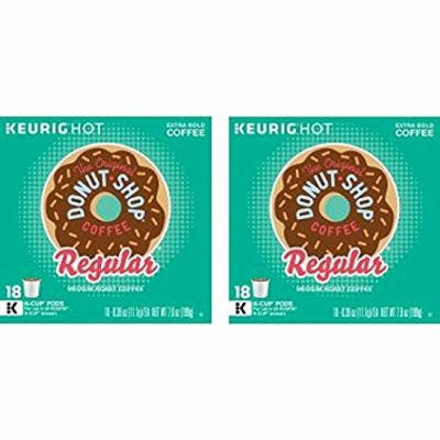 The Original Donut Shop Regular Keurig Single-Serve K-Cup Pods, Medium Roast Coffee, 18 Count - 2 Packs