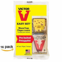 Victor EZ Set Mouse Trap (Pack of 16 Traps)