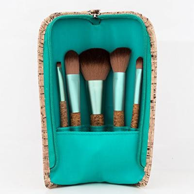 Danielle Creations 6-Piece Cork Brush Set, Seafoam Green