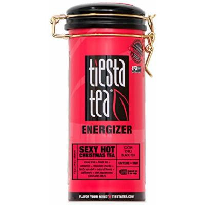 Cocoa Chili Black Tea , Sexy Hot Christmas Tea by Tiesta Tea , High Caffeine , Loose Leaf Black Tea Energizer Blend , Non-GMO , 4.5 Ounce Tin