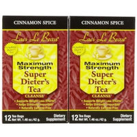 Laci Le Beau Maximum Strength Super Dieter's Tea Cinnamon Spice -- 12 Tea Bags by Laci LeBeau