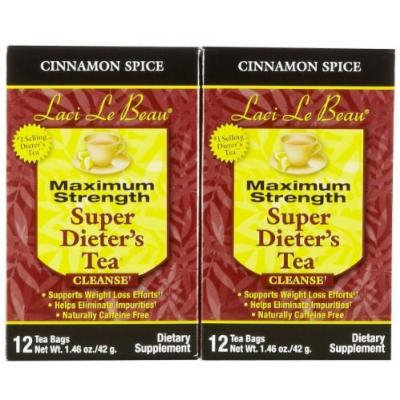 Laci Le Beau Maximum Strength Super Dieter's Tea Cinnamon Spice -- 12 Tea Bags by Laci LeBeau