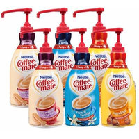 Coffee Mate Liquid Concentrate 1.5 Liter Pump Bottle - Variety 3 Pack - Original Sweetened Cream, French Vanilla & Hazelnut - 2 COUNT