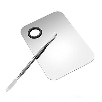 Gospire Stainless Steel Professional Cosmetic Mixing Makeup Palette Spatula Makeup Artist Tool for Mix Foundation Shades