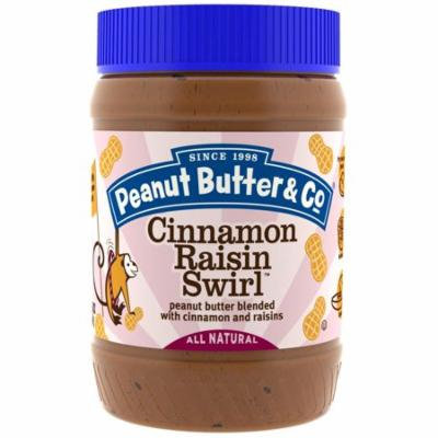 Peanut Butter & Co., Cinnamon Raisin Swirl, Peanut Butter Blended with Cinnamon and Raisins, 16 oz (pack of 1)