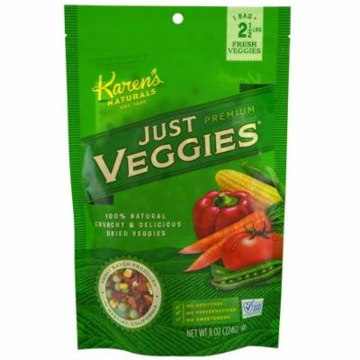Karen's Naturals, Premium Dried Veggies, Just Veggies, 8 oz (pack of 6)
