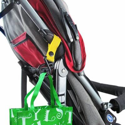 5pcs Baby Stroller Pram Pushchair Shopping Bag Handbag Hook Clips Carrier,multicolor