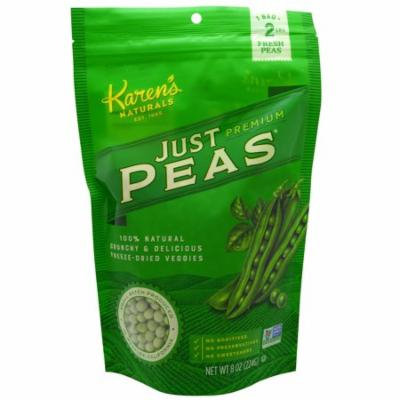 Karen's Naturals, Premium, Freeze-Dried Veggies, Just Peas, 8 oz (pack of 6)