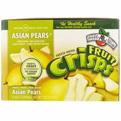Brothers-All-Natural, Fruit-Crisps, Asian Pears, 12 Half Cup Bags, 10 g Each(pack of 2)