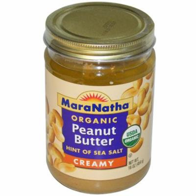 MaraNatha, Organic Peanut Butter, Creamy, 16 oz (pack of 6)