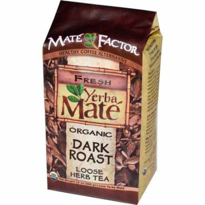 Mate Factor, Organic Yerba Mate, Dark Roast, Loose Herb Tea, 12 oz (pack of 1)