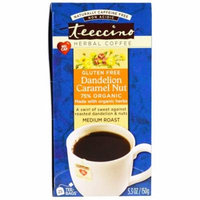 Teeccino, Herbal Coffee, Medium Roast, Dandelion Caramel Nut, Caffeine Free, 25 Tee-Bags, 5.3 oz (pack of 3)