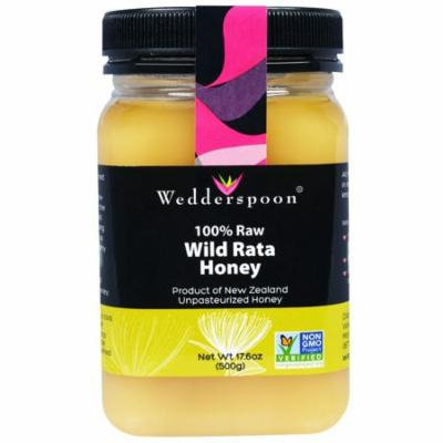 Wedderspoon, 100% Raw, Wild Rata Honey, 17.6 oz (pack of 4)
