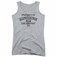 Trevco Taxi-Property Of Sunshine Cab - Juniors Tank Top - Athletic Heather, Large