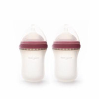Perry Mackin Silicone Baby Bottle - 8oz, Pink, 2 Pack