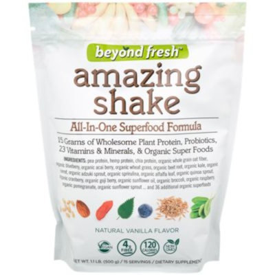 Amazing Shake - NATURAL VANILLA (1.1 Pound Powder) by Beyond Fresh at the Vitamin Shoppe