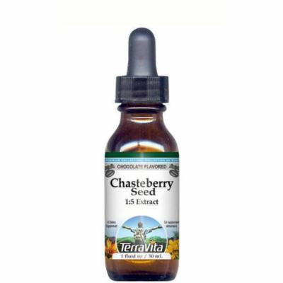 Vitex Chasteberry Seed Glycerite Liquid Extract (1:5) - Chocolate Flavored (1 oz, ZIN: 513238) - 3-Pack