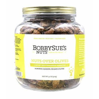 BobbySue's Nuts - Nuts Over Olives Style - All Natural Gourmet Nut Mix of Almonds, Cashews, Pecans (32 Ounce)