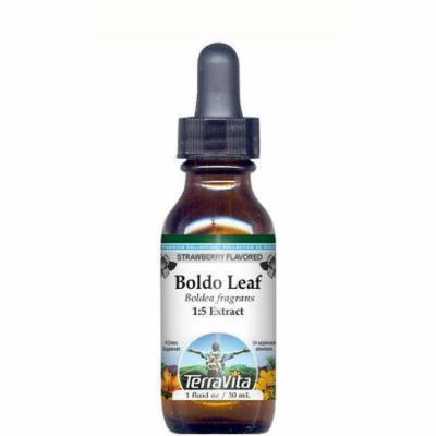 Boldo Leaf Glycerite Liquid Extract (1:5) - Strawberry Flavored (1 oz, ZIN: 512796) - 3-Pack