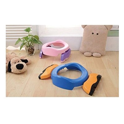 Baby 2-in-1 Foldable Travel Potty Chair Toilet Training Toilet Seat Adaptor : Baby