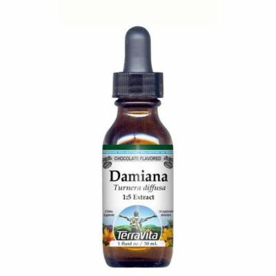 Damiana - Glycerite Liquid Extract (1:5) - Chocolate Flavored (1 fl oz, ZIN: 428210) - 3-Pack