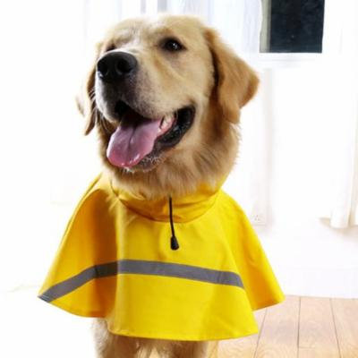 Waterproof Dog Clothes Lightweight Rain Jacket Poncho with Reflective Strip Raincoat for Dogs Large Size Snow Defence