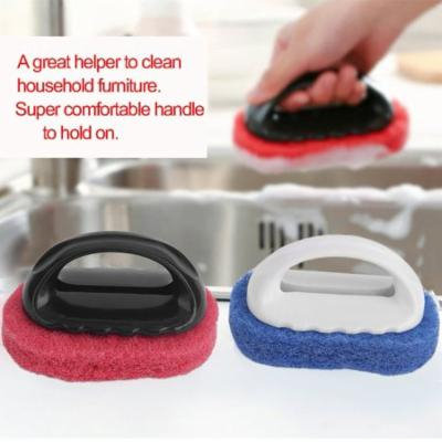Sponge Cleaning Brush With Handle Home Bathroom Kicten Cleaning Dust Tool