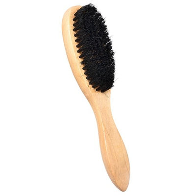 Anself Men’s Beard Brush Wooden Hair Brush Boar Bristle Shaving Brush Mustache Comb