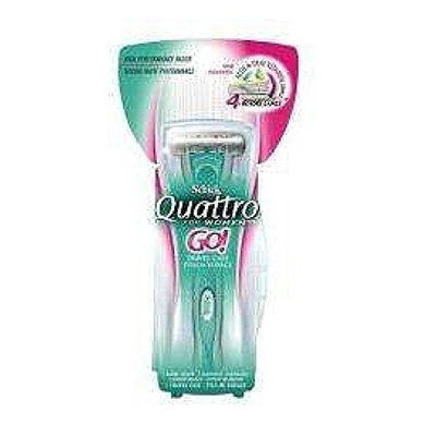 Schick Quattro for Woman GO Razor Handle + FREE LA Cross Manicure 74858