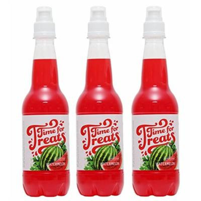 Pack of 3 Victorio Time for Treats Snow Cone Syrups 16.9oz Made in USA (Watermelon)
