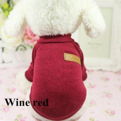Dog Pets Warm Coats Autumn Winter Jackets For Dogs Pets Clothes(XS, Wine Red)
