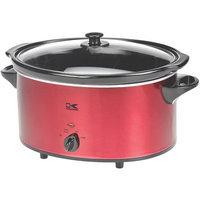 Kalorik 6 Qt Oval Slow Cooker - Red