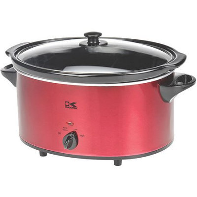 Kalorik 6 Qt Oval Slow Cooker - Red