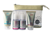 Uniorganics Certified Organic Skin Care Set Facial Cleanser Exfoliating Face Scrub - Anti-Aging Moisturizer Face Cream Travel Size with Instant Lift Eye Cream 15ml by Uni Organics