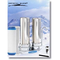 Crystal Quest CQE-CT-00115 Countertop Replaceable Double Multi Plus Water Filter System