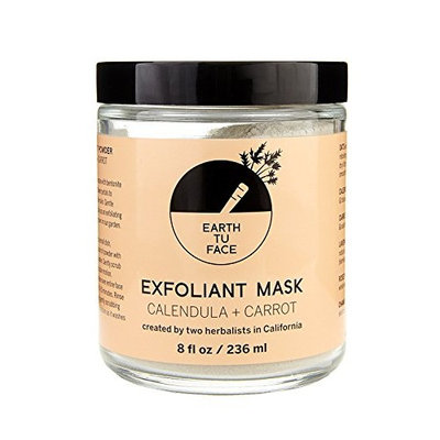 Earth tu Face - Organic Calendula + Carrot Exfoliant Powder Mask (8 fl oz/236 ml)