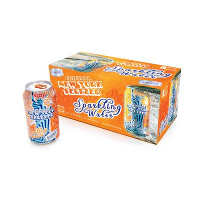 Original New York Seltzer Sparkling Water, Orange, 12 Fl Oz (Pack of 8)