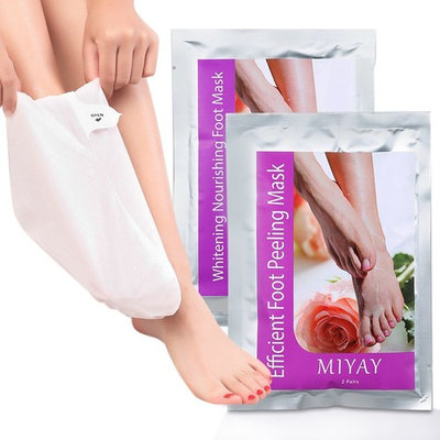Foot Peel Mask Exfoliating Skin for Callus Dead Skin,Get Baby Soft Feet in 1 Week,Foot Mask Socks,2 Pairs Refresh Your Foot Skin,Miyay