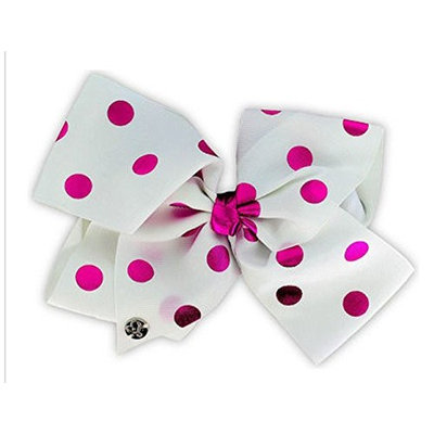 JoJo Siwa Large Cheer Hair Bow (Pink Polka Dot)