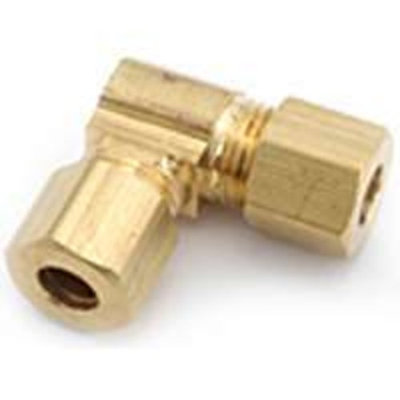 Anderson 750065-08 Tube Union Elbow, 90 deg, 1/2 in, Compression, 200 psi, Brass, -65 to 250 deg F