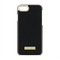 Kate Spade New York - Wrap Case For Apple® Iphone® 7 - Saffiano Black/gold Logo Plate