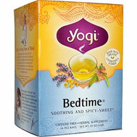 Yogi Tea, Bedtime, Caffeine Free, 16 Tea Bags, .85 oz (Pack of 2)