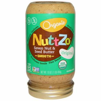 Nuttzo, Organic, Seven Nut & Seed Butter, Smooth, Original, 16 oz(pack of 6)