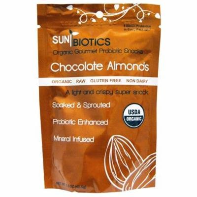 Sunbiotics, Organic Gourmet Probiotic Snacks, Chocolate Almonds, 1.5 oz (pack of 12)