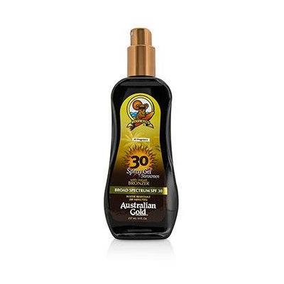 Australian Gold Spray Gel Sunscreen Broad Spectrum SPF 30 with Instant Bronzer - 237ml/8oz