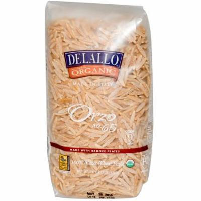 DeLallo, Orzo No. 65, 100% Organic Whole Wheat Pasta, 16 oz (pack of 1)